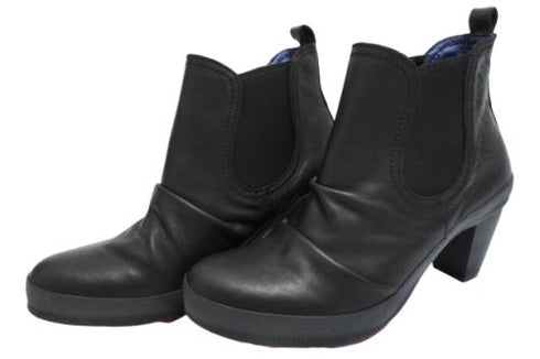 【SPINGLE NIMA NIMA706 ブラック】本革サイドゴアブーティ